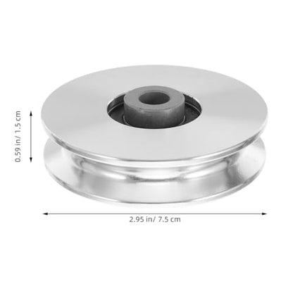 BESPORTBLE Aluminum Pulley Wheel 2.95 Inch Cable Bearing for Home Gym Gym Pulley System Replacement Fitness Machine Attachments