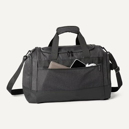 Amazon Essentials Lightweight Carry-on Duffel with Wet Pocket and Shoe Compartment, 20", Black - size: 20 inches