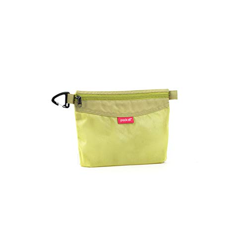 pack all Water-resistant Material Zipper Pouch, Mesh Zipper Bags for Storage, Travel, Office (Green, Small) - color: Green, size: Small