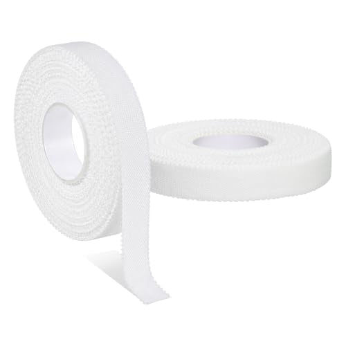 2 Rolls Sport Finger Tape, White Tape for Toes Extra Strong Tapes | 0.5-Inch X 32.8 Feet for Climbing Fingers Hands Toes Rock Climbing Volleyball Football