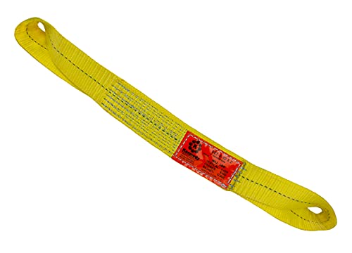 Kennedy Wire Rope & Sling Company 2inches x 2' 2-Ply Twist Eye Polyester Lifting Sling (Various Sizes in Listing) Made in The USA - color: 2" 2-Ply Twist Eye (Type 4), size: 2" x 2'