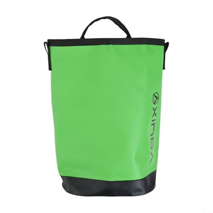 Climbing Tool Bag with Adjustable Waist Belt, 5L Outdoor Rock Climbing Gear Pouch for Ropes and Chalk, Water Resistant Polyester Storage Pack with Quick Draw Tower Design(Green) - size: Green