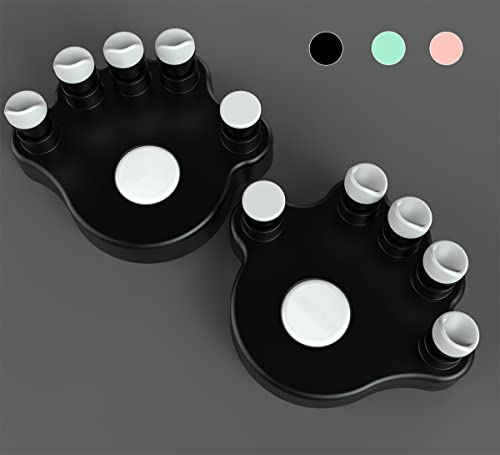 Piano Finger Trainers, Hand Grip Exerciser Ergonomic Training Finger Pressing Posture Correction Tool for Guitar Piano Trigger Finger Training Arthritis Therapy and Grip 2PCS/Set Black - color: Black
