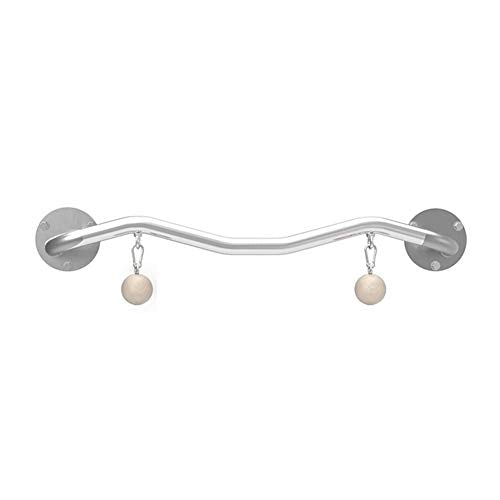 Pull-Up Bars Wall-Mounted Horizontal Bar, Home Pull-Up Wrist Strength Training Finger Grip Ball, Rock Climbing Equipment, Load 200Kg, Silver