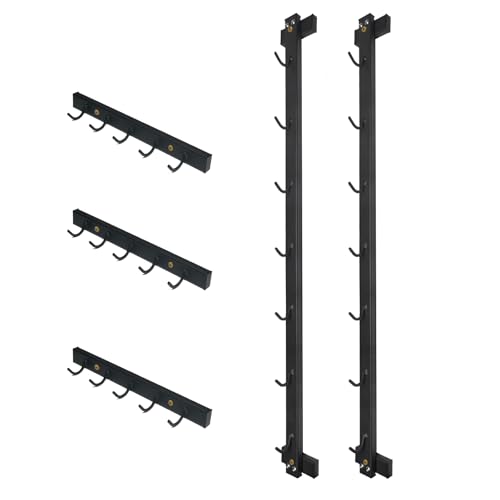 BLUSLM Wall Mounted Lat Pull Down Bar Organizer with Hooks, Home Gym Storage Rack for Lat Pulldown Attachments, Cable Attachments Rack for Gym Accessories - color: Cable Attachment Rack2