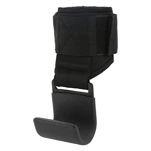 RiToEasysports Weight Lifting Hook, Heavy Duty Lifting Wrist Straps Weightlifting Grips Straps Gloves Wrist Support for Gym Workout - color: Black