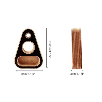 Climbing Fingerboard Wood Portable Workout Equipment | Pull-Up Training Fingerboard for Enthusiasts Trainers Women Men Adults Athletes Beginners Professionals Players Apartment