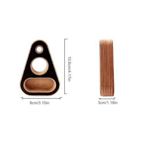 Climbing Fingerboard Small Wood Fitness Equipment | Pull-Up Training Fingerboard for Enthusiasts Trainers Women Men Adults Athletes Beginners Professionals Players Apartment