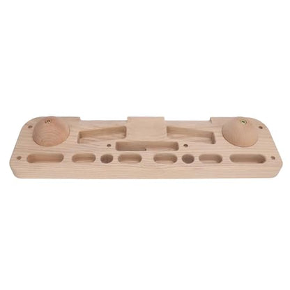 Keenso Wooden Rock Climbing Hangboard, Wooden Hangboard Climbing Board Fingerboard Climbing Training Board for Building Core Strength and Endurance