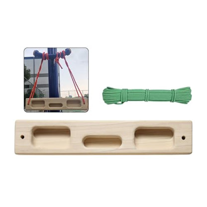 Climbing Hangboard Finger Strengthener Wooden Hang Board Pull Up Board Workout