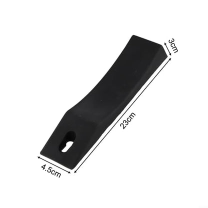 Blocks to Load Plates Resilient Pads Silicone Training Wedges Weight Lifting Anti-slip Deadlift Barbell Powerlifting Gym Squat 2 Pack - size: Black