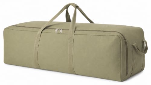 DoYiKe Extra Large Canvas Travel Duffle Bag Heavy Duty, Sports Duffel Camping Tent Storage 270L Armygreen - color: SOArmygreen, size: 270L