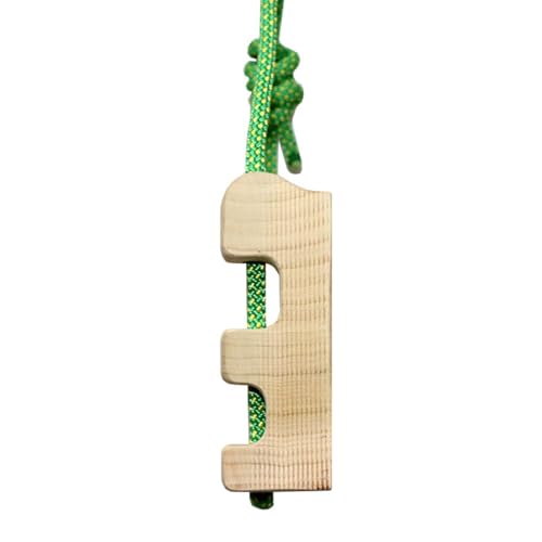 Portable Hangboard 2-Pack Wood Fingerboard for Rock Climbing Training - Grip & Forearm Strengthener with Rope for Home, Bouldering
