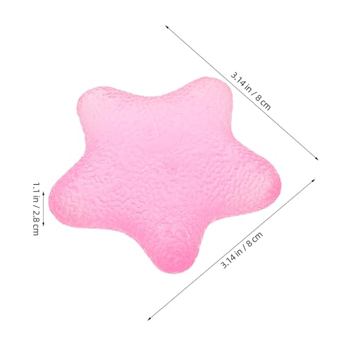 2pcs Hand Grip Exercise Ball - Finger Exerciser Star - Hand Grip Squeeze Star for Strength, Stress & Recovery, Muscle Training, Sports Rock Climbing Pink - color: Pink