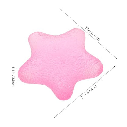2pcs Hand Grip Exercise Ball - Finger Exerciser Star - Hand Grip Squeeze Star for Strength, Stress & Recovery, Muscle Training, Sports Rock Climbing Pink - color: Pink