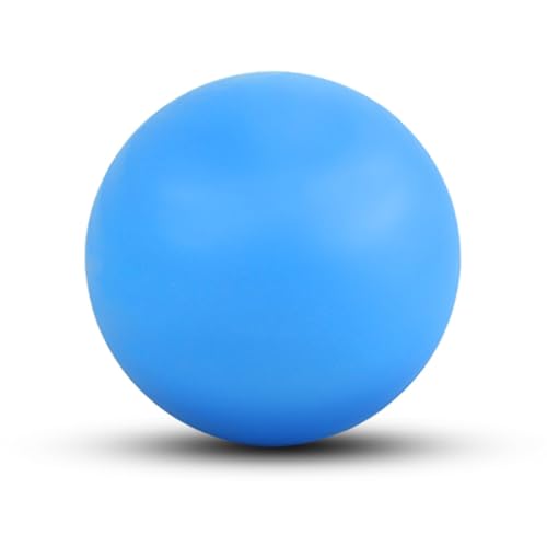 WOVTE Massage Lacrosse Ball for Sore Muscles, Shoulders, Neck, Back, Foot, Body, Deep Tissue, Trigger Point, Muscle Knots, Yoga and Myofascial Release (Blue) - color: Blue