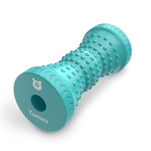 Tumaz Foot Roller for Deep Tissue Massage & Reflexology | Ergonomic Roller | Deep Tissue Massage | Reflexology | Portable Design | Ideal for Foot Recovery - color: Turquoise