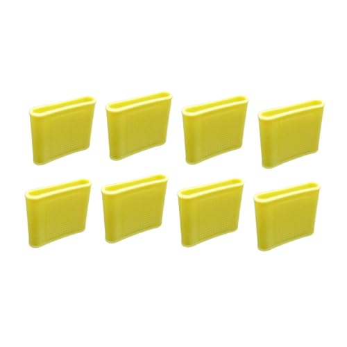 Almencla 8 Pieces Silicone Finger Sleeves Non Slip Soft Finger Covers Reusable Finger Protectors Thumb Brace Support Anti Slip Finger Cot Suitable for Gym, Yellow L - color: Yellow L