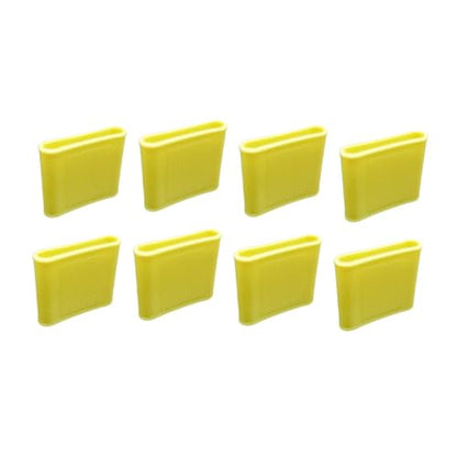 Almencla 8 Pieces Silicone Finger Sleeves Non Slip Soft Finger Covers Reusable Finger Protectors Thumb Brace Support Anti Slip Finger Cot Suitable for Gym, Yellow L - color: Yellow L