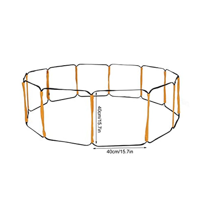12 Rung Ladder for Speed Training - Football Soccer Basketball Hockey Tennis Badminton - Iron & Cloth Design with Storage Bag