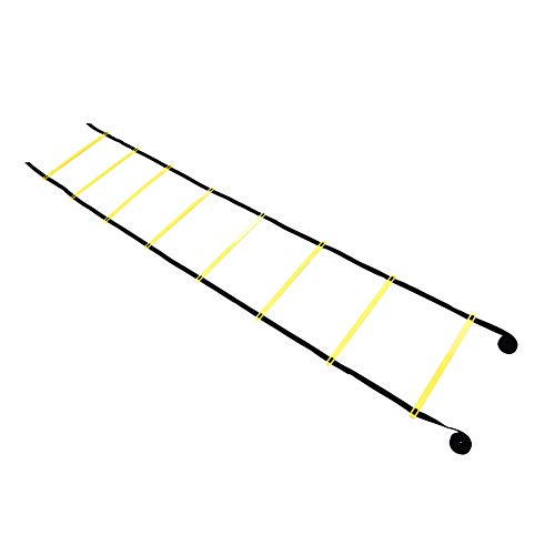 Agility Ladder, Adjustable 8 Rung Heavy Duty Training Ladder, Football with Durable Nylon Straps, Ideal for Speed, Agility, Coordination & Balance in Football, Rugby,