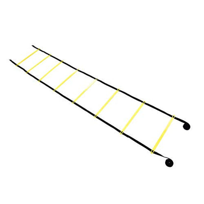 Agility Ladder, Adjustable 8 Rung Heavy Duty Training Ladder, Football with Durable Nylon Straps, Ideal for Speed, Agility, Coordination & Balance in Football, Rugby,