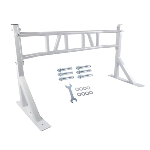 Wall Mounted Heavy-Duty Pull Up Bar Multi-Grip Chin Up bar Multifunctional Dip Station for Indoor Home Gym Workout, Power Tower Set Training Equipment Fitness Dip Stand Up to 440 Lbs (White)