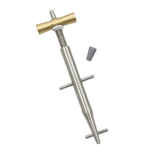Heavy - Duty 5-1/4" Stainless Steel and Aluminum Bronze T - Bar Nut Tool,Fit for 1/4 Model Setup - size: 1/4