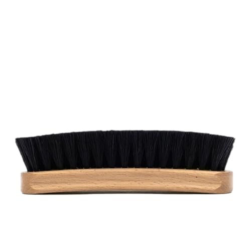 Cobbler’s Choice Co. Leather Care Kit with Horsehair Shoe Brush, Dauber Brush, Welt Brush, Microfiber Cloth - Tan - color: Tan