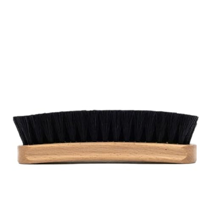 Cobbler’s Choice Co. Leather Care Kit with Horsehair Shoe Brush, Dauber Brush, Welt Brush, Microfiber Cloth - Tan - color: Tan