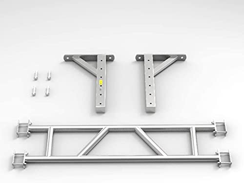 Stainless Steel Wall-Mounted Multi-Position Pull-Up Bars Single Parallel Bars Fitness Climbing TRXL Frame (129 * 63 * 45cm)
