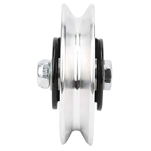 Stainless Steel Pulley Mute Hanging Wheel DIY Accessory for Fitness Equipment Bracket