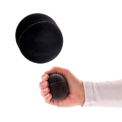 THERABAND Hand Exerciser Ball, X-Large Black, Extra Firm Resistance for Grip Strengthening, Finger & Hand Therapy, Squeeze Ball for Rehab, Wrist & Forearm Exercise, Latex-Free, Textured Surface - color: Black - Extra Firm