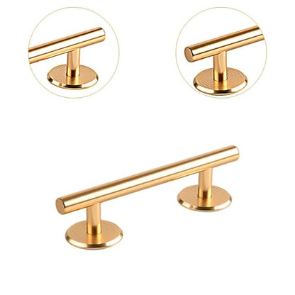 Simhoa Professional Fingerboard Rail, 20cm Skateboard Obstacle Rod with Stable Base, Mini Fingerboard Deck Fingerboard Ramp, Party Favor, Skatepark Accessory for Fingerboard Players, Round Gold - color: 20cm Round Gold