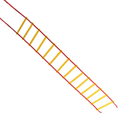 7M 14 Rung Agility Speed Training Ladder, Football Soccer Fitness Drill Ladder with Storage Bag, Durable PP Plastic and Braided Belt for Athletes Coaches Outdoor Indoor
