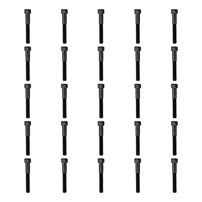 Atomik 3/8 x 2-1/2 inch Long Alloy Steel Bolts 25 Pack Durable Hardware for Rock Climbing Holds 3/8-16 Socket Head Allen Bolt Designed for Indoor Use Wall Supplies - size: 25 Pack 3/8x2.5 in. 3/8-16 Allen Head Black