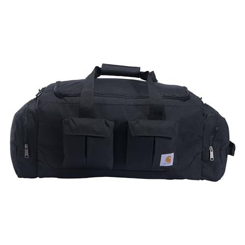 Carhartt Utility Duffel, Heavy-Duty Gear Bag for Jobsite, Gym, & Travel - color: Black
