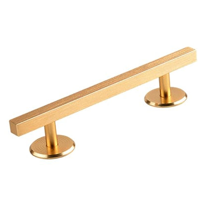 Simhoa Fingerboard Rail, 20cm Aluminum Alloy Grind Obstacle with Stable Base for Tabletop Skatepark Setups, Square Gold - color: 20cm Square Gold