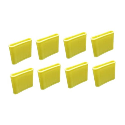Almencla 8 Pieces Silicone Finger Sleeves Non Slip Soft Finger Covers Reusable Finger Protectors Thumb Brace Support Anti Slip Finger Cot Suitable for Gym, Yellow L - color: Yellow L