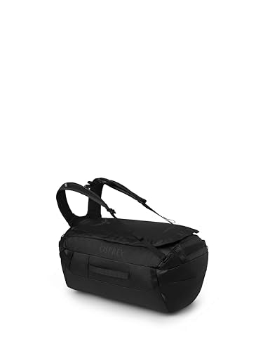 Osprey Transporter Lightweight Travel Duffel Bag - Extra Large Water Resistant Durable Gear Bag for Men and Women - color: Raven Black, style: 40l
