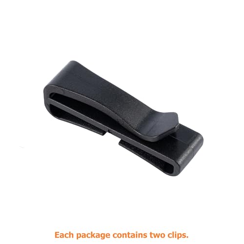 TACNEX Tactical Backpack Strap Clip Webbing Keeper Holder MOLLE Belt Hook Retainer Harness/Sling/Bag/Military Strap Stays - color: Black, size: 2"