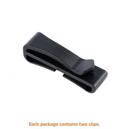 TACNEX Tactical Backpack Strap Clip Webbing Keeper Holder MOLLE Belt Hook Retainer Harness/Sling/Bag/Military Strap Stays - color: Black, size: 2"