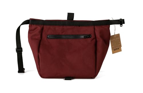 STATIC Chalk Bucket for rock climbing -Bouldering Chalk Bucket - color: Burgundy