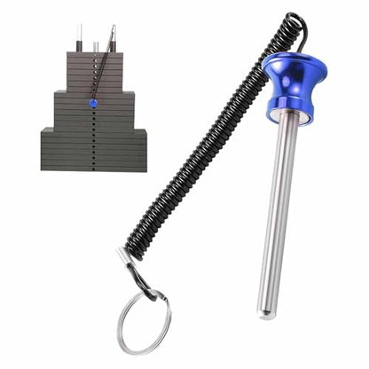 Universal Magnetic Weight Stack Pin with Pull Rope - Gym Pin for Weight Stack Machines | Commercial & Home Gym Accessories | Replacement Weight Pins for Strength Training Equipment - color: Blue