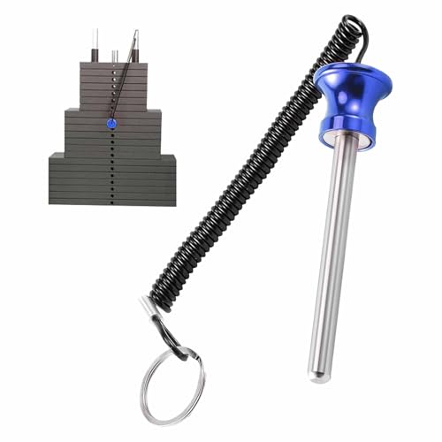 Universal Magnetic Weight Stack Pin with Pull Rope - Heavy Duty Gym Pin for Weight Stack Machines | Commercial & Home Gym Accessories | Replacement Weight Pins for Strength Training Equipment - color: Blue