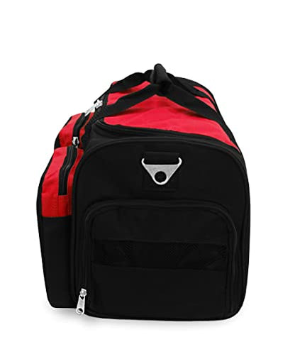 Everest unisex-adult Gym Bag With Wet Pocket ,Red, One Size - color: Red