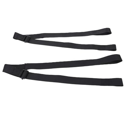 SUNGOOYUE 2Pcs Weight Straps, Adjustable Polyester Safety Dumbbell Spotter Straps with Buckle for Bench Press Squat Rack Home Gym Strength Training