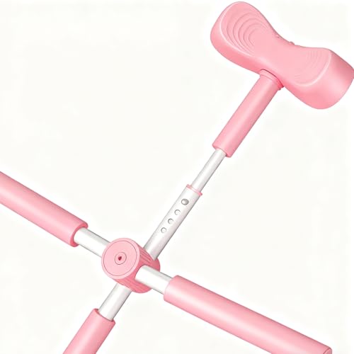Back Stretcher Yoga Stick Upper Body Alignment Stretching Bar | Exercise Cross Stick for Home Apartment Bodybuilding Fitness Workout After Sports - color: Pinkk