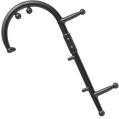 KEINE MARKE Back and Neck Massager Trigger Point Massage Tools Massage Cane for Pain Relief and Self Massage Hook Therapy Handheld Back Neck Shoulder Massager Gift for Women & Men Black - color: 02-black