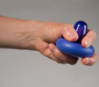 The Pressure Positive Co. Knobble II Handheld Massage Tool, Ruby Red | Ergonomic Durable Knob with a Comfort Band for Trigger-Point Deep-Tissue Relief of Neck, Jaw, Chest, Arms, Hands, Legs & Feet - color: Ruby Red